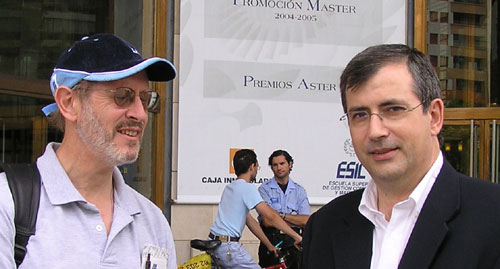 Allan Davidson: soundbytesradio.com y Fernando García Mongay: Congreso de Periodismo.com